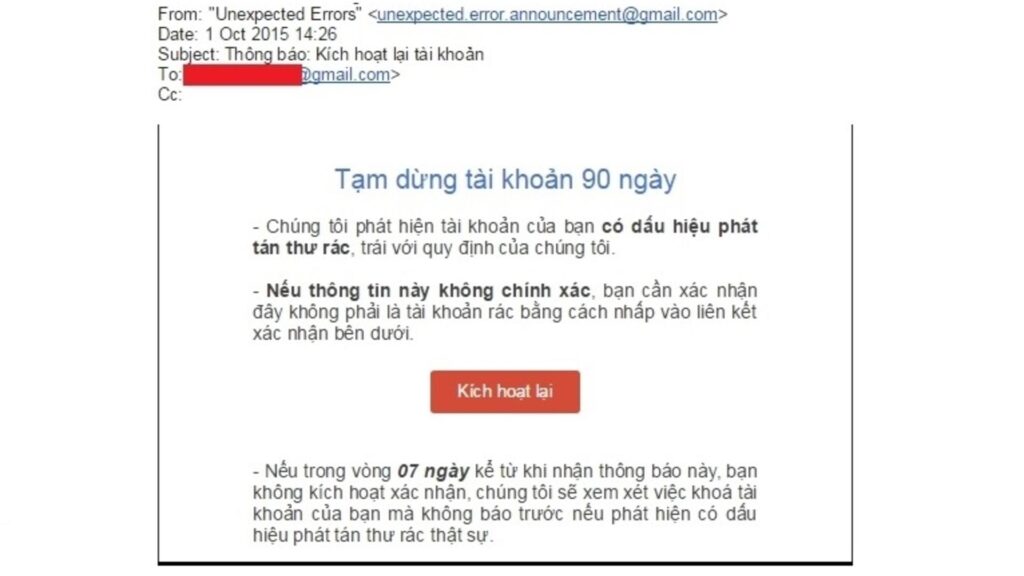 Tin nhắn giả mạo và email lừa đảo là gì?